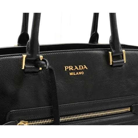 prada glace top handle gold tone black|PRADA Glace Calf Large Dome Satchel Black .